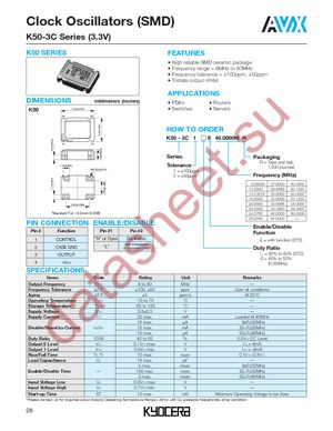 K50-3C0E22.1184M datasheet  